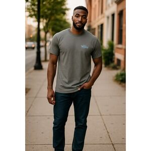 Alstyle 2XL Gray "Prime Day" Graphic T-Shirt – Soft Cotton Blend Crew Neck